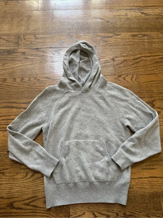 Gap Kids Gray Hooded Sweater Knit Hoodie Size M 8-9