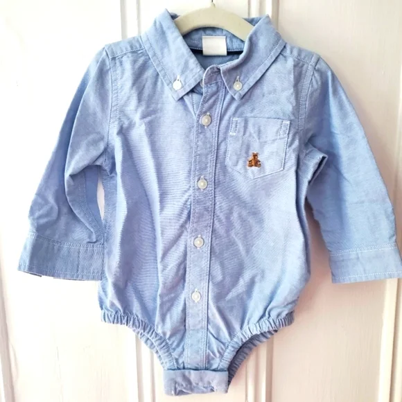 Baby Gap Collared Blue Button Down Shirt
