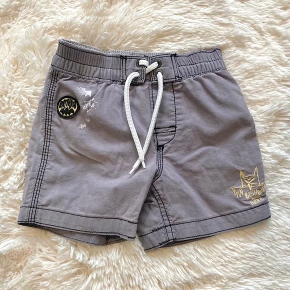 Baby Gap Junk Food Gray Batman Swim Trunks 18 - 24 months
