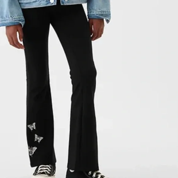 GAP | Kids Jet Black Flare Pants/Leggings- Size 6-7 years