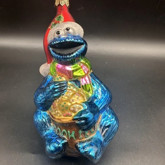 KURT ADLER‎ POLONAISE COOKIE MONSTER ORNAMENT AP 923 6