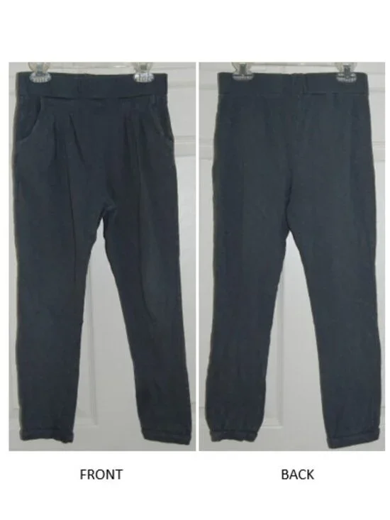 GAP Girls Light-Weight Cotton Sweatpants, Size 10, Greenish Gray