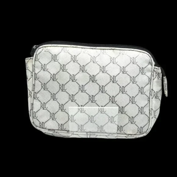 Vintage Lauren Ralph Lauren Makeup Bag Cosmetic Bag Zip Top