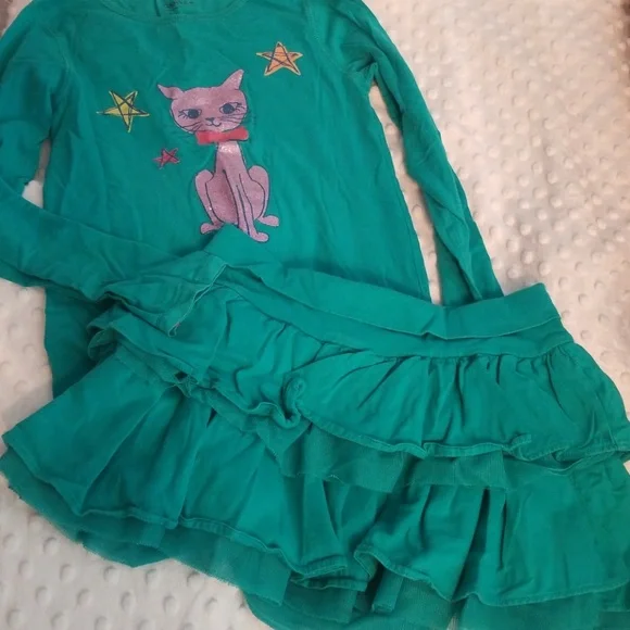 Girls‎ Gap 8 ruffle skirt shirt set outfit bundle