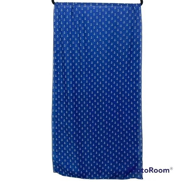 Dei‎ anchor Scarf Blue & White