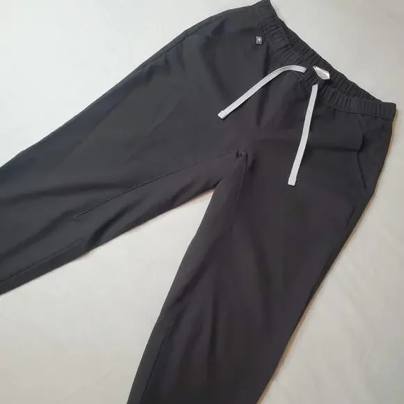Figs Men's Size S Tansen Jogger Slim-Fit Scrub Pants Black MXXSW2004S