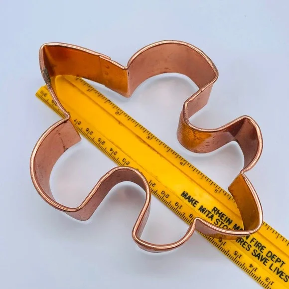 Large Copper Cookie Cutter - Christmas #7 Fluer Di Lis New Orlean Saints‎