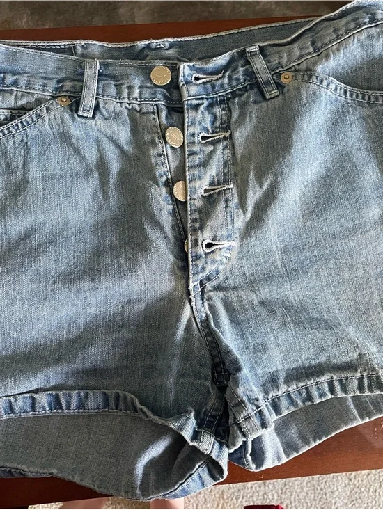 Jordache Light Blue Washed Denim Shorts