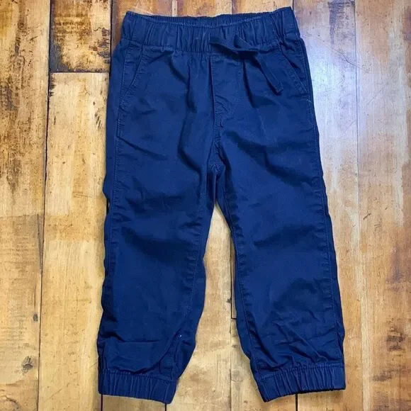 Gap pants 2T blue jogger cotton elastic waist spring easter lightweight