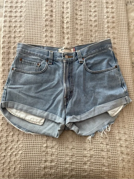 Levi's Light Blue Relaxed Denim Shorts