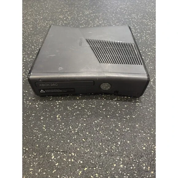 Microsoft Xbox 360 S Slim 3GB Black Model 1439 CONSOLE And CORDS Tested Working