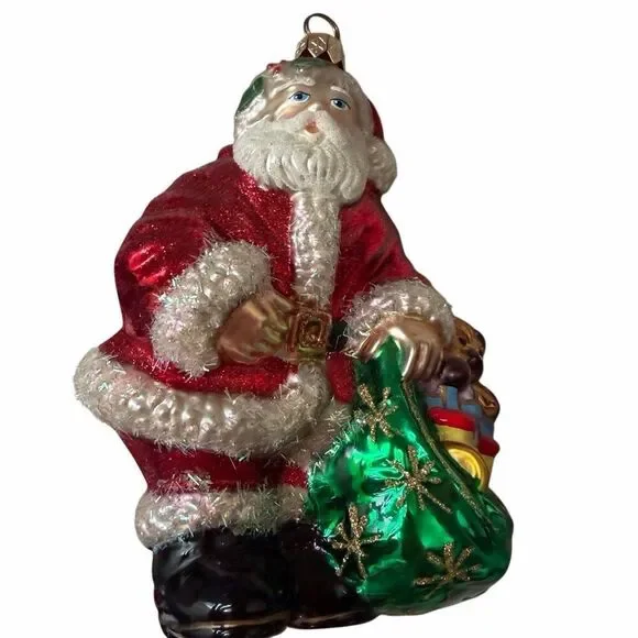 Christopher Radko Santa Christmas Ornament