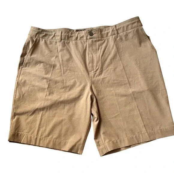 Faherty All Day Shorts 36 Tan Hybrid Quick Dry Stretch Chino