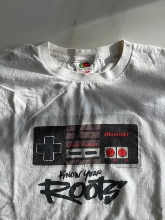 Nintendo White T‑Shirt with NES Controller Graphic