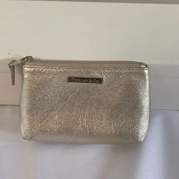 Tiffany & Co. Small Leather Pouch - Gold