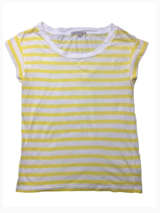 GAP Casual Yellow & White Striped Short-Sleeve Tee‎
