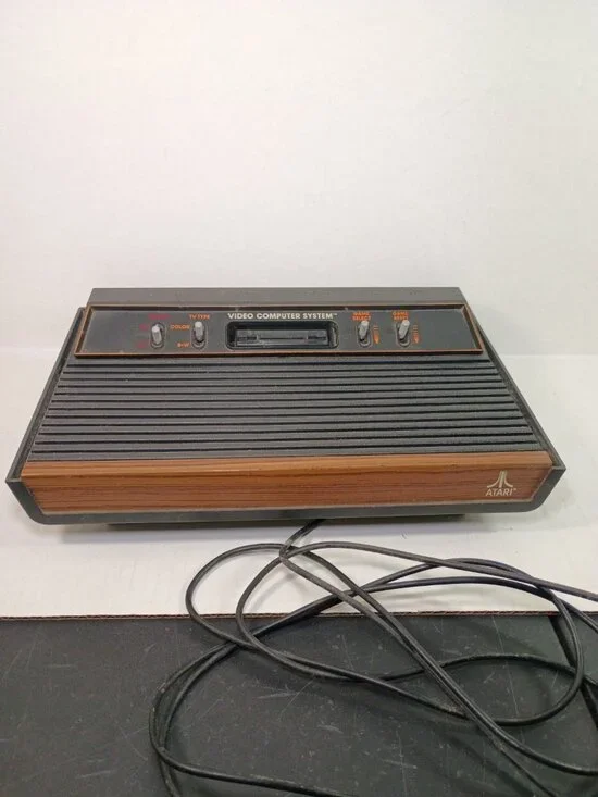 Atari Video Computer System CX-2600A Console UNTESTED Cord Damage See Pic