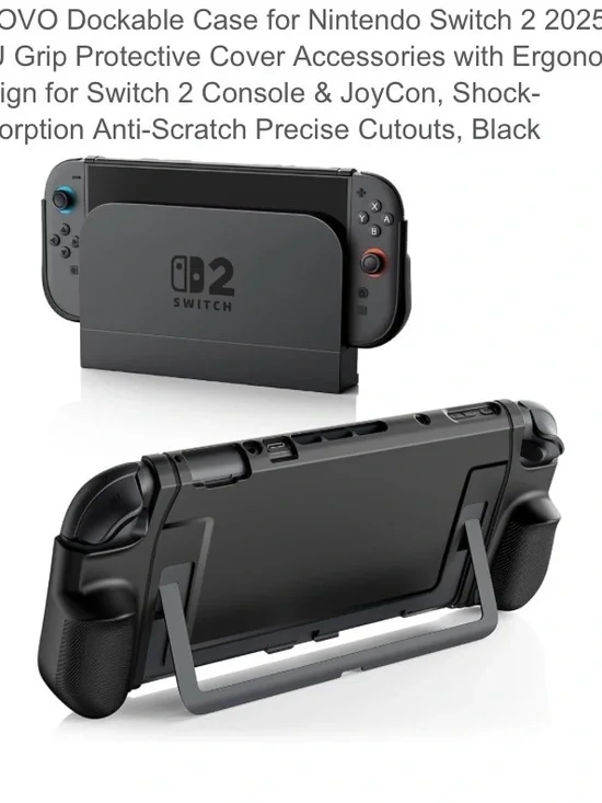 Nintendo Switch Dockable Case, Protective Cover, Ergonomic Design Console