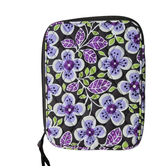 Vera Bradley Plum Petals Fall 2011 Tablet Case I-pad Sleeve Purple Floral Padded