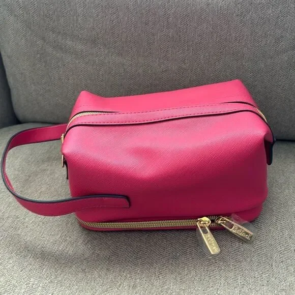 Scũnci  Pink Double Zip Toiletry Bag