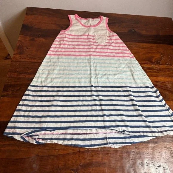 GAP‎ Kids XL Sleeveless Striped Dress Multicolor Knee Length Summer Casual