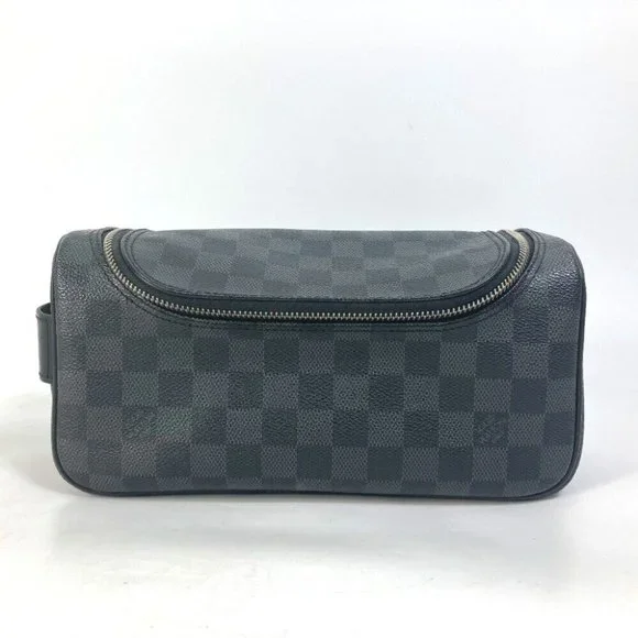 LOUIS VUITTON Damier Graphite C Cracking pouch Makeup pouch Cosmetics Pouch