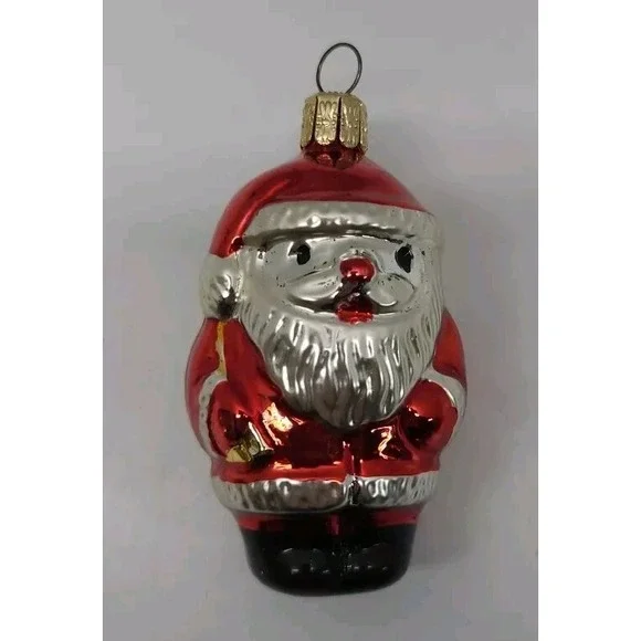Mercury Glass Ornament Santa Claus‎