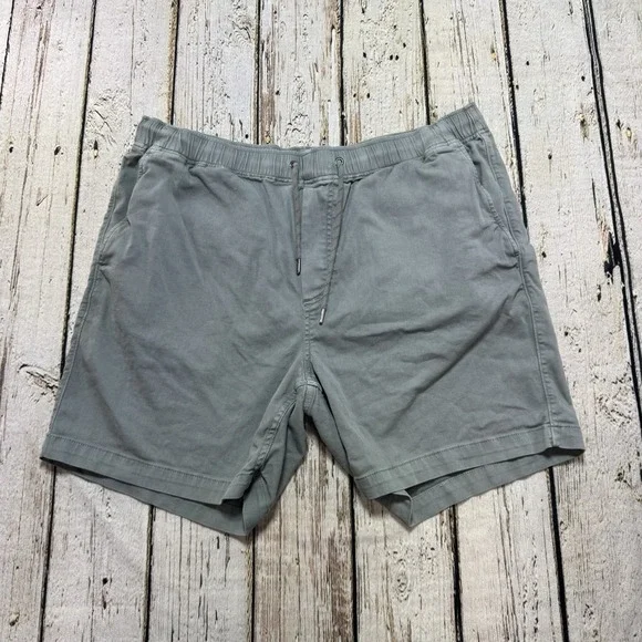 Faherty Men's Essential Drawstring Shorts Relaxed Fit Gray Size XL Gray