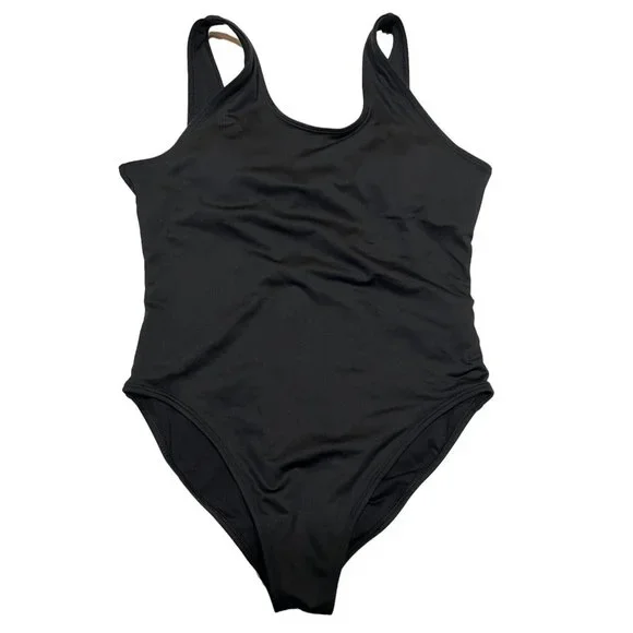 NWT Gap Teen Girls One-Piece Swimsuit Sz 14-16  Black Removable Pads