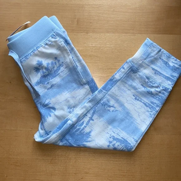 NWT Gap BabyGap Toddler Tropical Print Organic Cotton Joggers Pants  (3T)