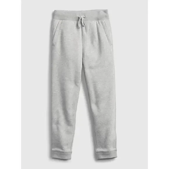 NWT Lot of‎ 2 Gap Kids Sherpa Lined Joggers | Gray | SZ 6-7