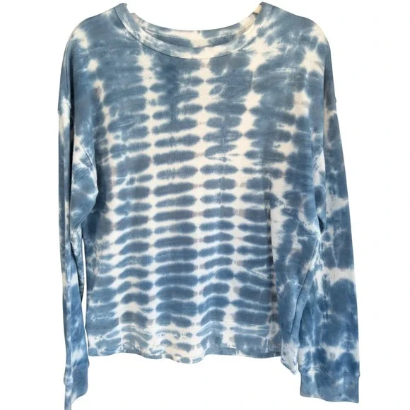 Gap Sweatshirt Kids XXL Blue Excellent Tie Dye Crew Neck Long Sleeve Pullover