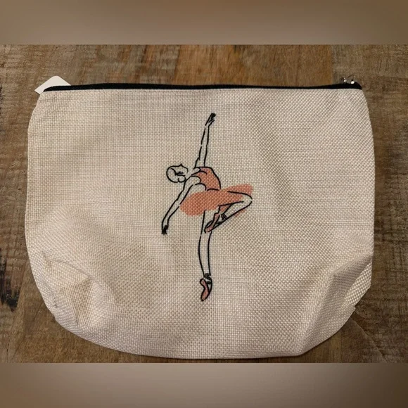 NWT Ballerina pouch with zipper