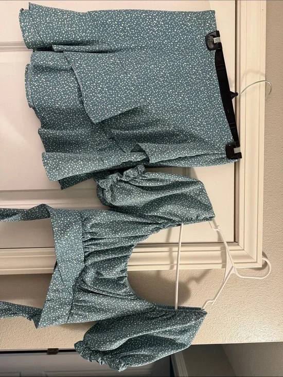 Two-Piece Teal Matching Set