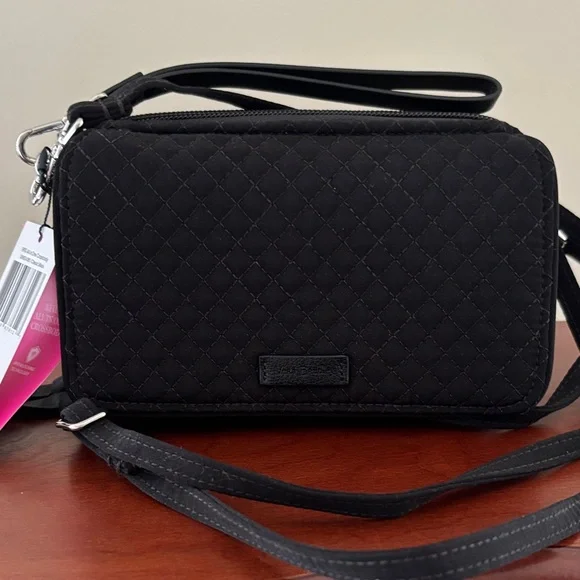 Vera Bradley Black Quilted Crossbody Bag