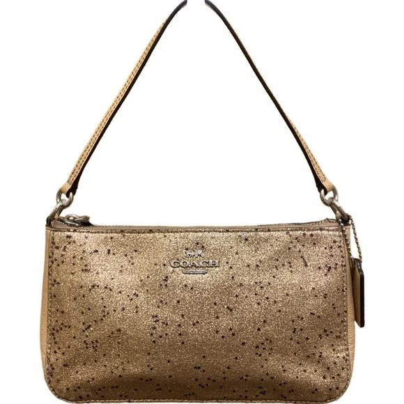 Coach Shimmering Gold Crossbody Bag