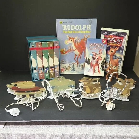 Rudoloh The Red Nosed Reindeer‎ Collection. Lights, Movies, Book
