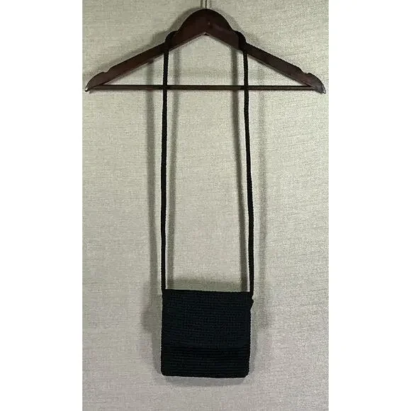 Y2K The Sak Black Nylon Smartphone Crossbody Bag – Compact Travel‎ Pouch