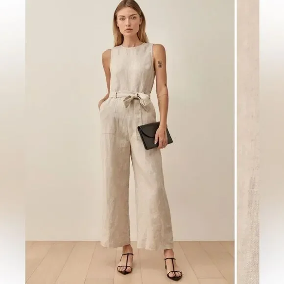 Reformation Naomi linen jumpsuit