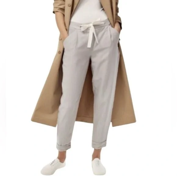 Wilfred Aritzia Allant Linen Pants Gray Size 8