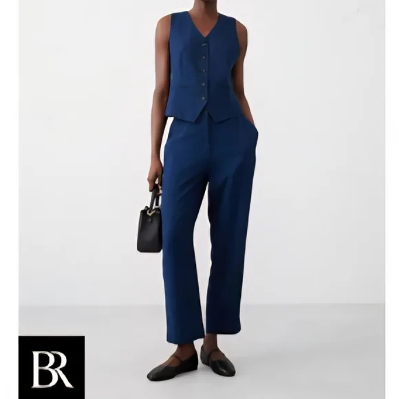NWT Banana Republic Tapered Linen-Blend Pull-On Pant