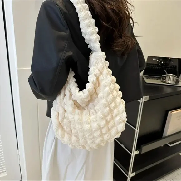 Fashion Bubble Pleated Shoulder Bag‎