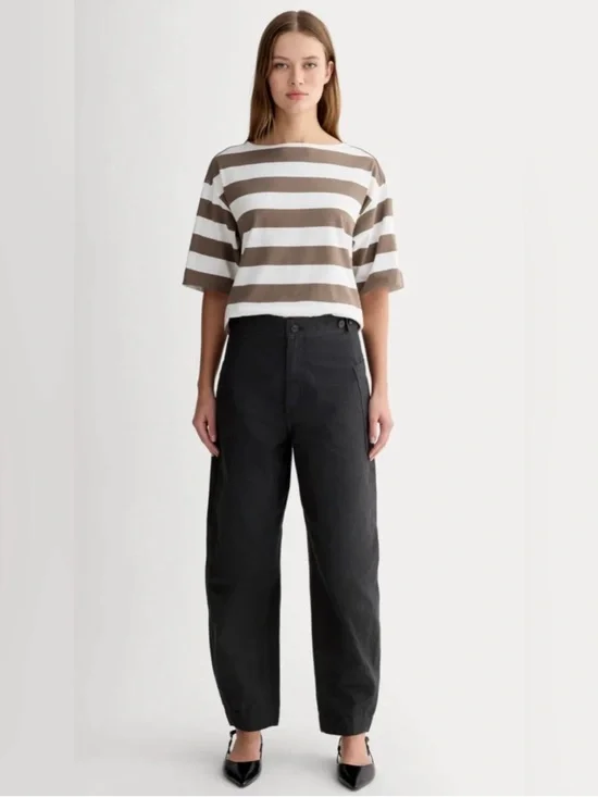 New Everlane THE FATIGUE BARREL PANT in Black Size 10