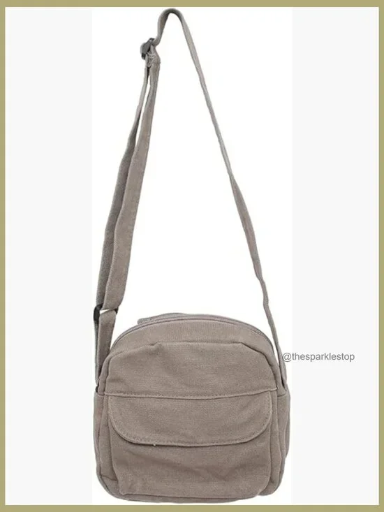 Small Canvas Crossbody Purse Hobo Bag with Adjustable Strap Phone Bag Cute