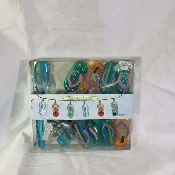 Dennis East International Flip-Flop String Lights, Set of 10
