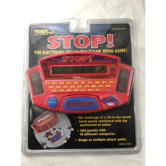 Tiger Electronics STOP! Word Game Unisex OS Red NEW Vintage 1998 Handheld 07-017