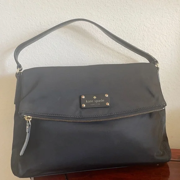 Kate Spade canvas and leather Crossbody bag