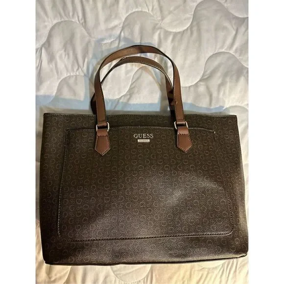 Guess Los Angeles brown tote Large