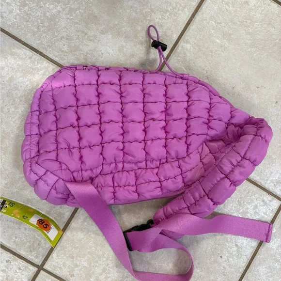 Brand New! Pickle Ball Bag / Crossbody  Pink Quilted Over the Shoulder Bag
