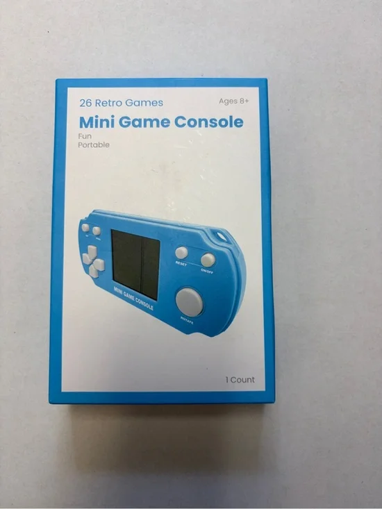 Mini Game Console Handheld 26 Retro Games Portable Blue New Sealed